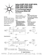 HLMP-CW38-VV400 datasheet pdf Agilent (Hewlett-Packard)