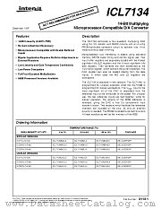 ICL7134UKMJI datasheet pdf Intersil