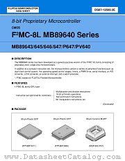 MB89643PFM datasheet pdf Fujitsu Microelectronics