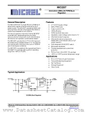 MIC2207 datasheet pdf Micrel Semiconductor
