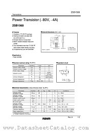 2SB1568 datasheet pdf ROHM