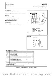2SC5807 datasheet pdf Isahaya Electronics Corporation