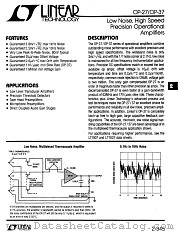 OP-27GN8 datasheet pdf Linear Technology