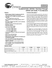 CY7C1371C-133BZC datasheet pdf Cypress