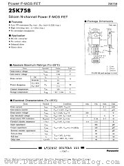 2SK758 datasheet pdf Panasonic