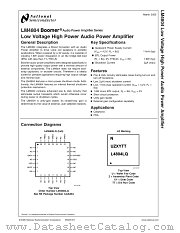 LM4804LQ datasheet pdf National Semiconductor