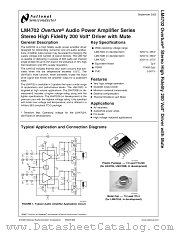 LM4702A datasheet pdf National Semiconductor