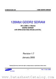 K4N26323AE-GC20 datasheet pdf Samsung Electronic