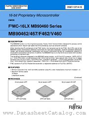 MB90F462 datasheet pdf Fujitsu Microelectronics