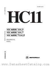 MC68HC11G7 datasheet pdf Motorola