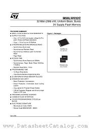 M58LW032C90ZA1F datasheet pdf ST Microelectronics