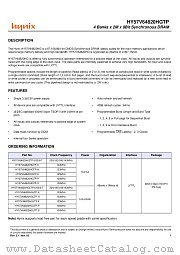 HY57V64820HGLTP-H datasheet pdf Hynix Semiconductor