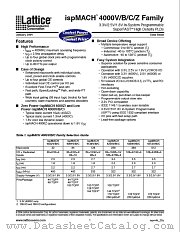 LC4384X datasheet pdf Lattice Semiconductor