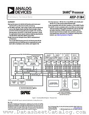 ADSP-21364SBSQZENG datasheet pdf Analog Devices