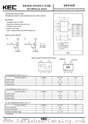 KRX103 datasheet pdf Korea Electronics (KEC)