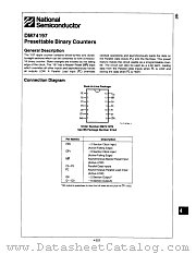 DM74197N datasheet pdf National Semiconductor