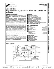 ADC08D1500EVAL datasheet pdf National Semiconductor
