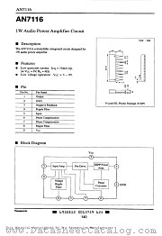 AN7116 datasheet pdf Panasonic
