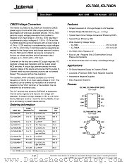ICL7660CBA datasheet pdf Intersil