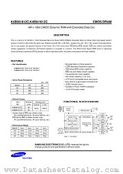 K4E661612C-TC50 datasheet pdf Samsung Electronic