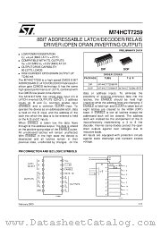 M74HCT7259M1RTR datasheet pdf ST Microelectronics