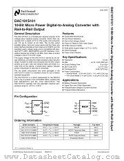 DAC101S101CIMM datasheet pdf National Semiconductor