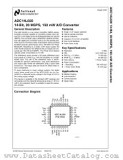 ADC14L020EVAL datasheet pdf National Semiconductor