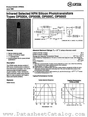OP505A datasheet pdf Optek Technology