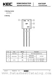 KIA7233P datasheet pdf Korea Electronics (KEC)