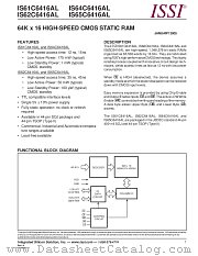 IS61C6416AL datasheet pdf Integrated Silicon Solution Inc