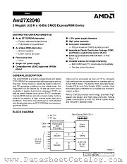 AM27X2048 datasheet pdf Advanced Micro Devices