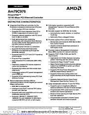 AM79C976 datasheet pdf Advanced Micro Devices