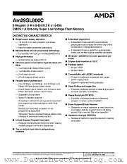 AM29SL800C datasheet pdf Advanced Micro Devices
