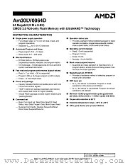 AM30LV0064D datasheet pdf Advanced Micro Devices