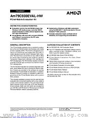 AM79C930EVAL-HW datasheet pdf Advanced Micro Devices