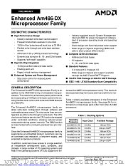 AM486DX datasheet pdf Advanced Micro Devices