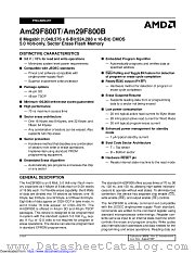AM29F800 datasheet pdf Advanced Micro Devices