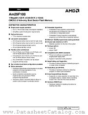 AM29F100 datasheet pdf Advanced Micro Devices