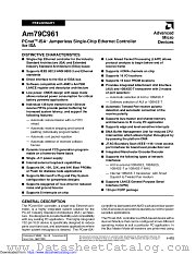 AM79C961 datasheet pdf Advanced Micro Devices