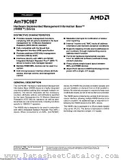AM79C987 datasheet pdf Advanced Micro Devices