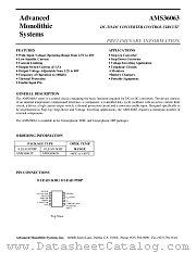 AMS36063 datasheet pdf Advanced Monolithic Systems