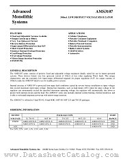 AMS3107 datasheet pdf Advanced Monolithic Systems