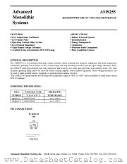 AMS255 datasheet pdf Advanced Monolithic Systems