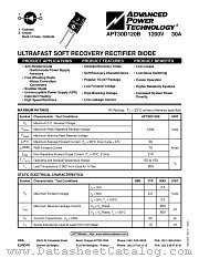 APT30D120B datasheet pdf Advanced Power Technology