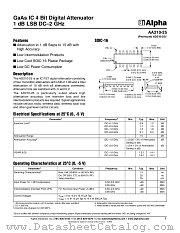 AA210-25 datasheet pdf Alpha Industries Inc