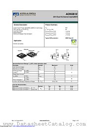 AON2810 datasheet pdf Alpha & Omega Semiconductor
