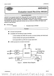 AKD4351 datasheet pdf Asahi Kasei Microsystems