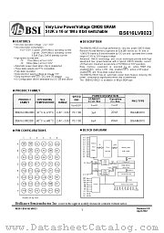 BS616LV8023 datasheet pdf Brilliance Semiconductor