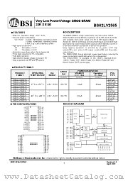 BS62LV2565 datasheet pdf Brilliance Semiconductor