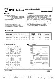 BS616LV8015 datasheet pdf Brilliance Semiconductor